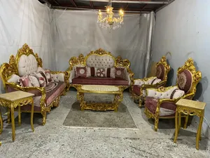 Royal Sofa Chairs by 7seaters With Marble Top Center Table Set