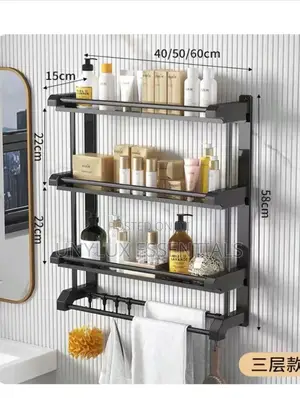 3 Tier Bathroom Shelf/Hanger