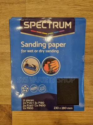Sanding Paper for Wet or Dry Sanding.