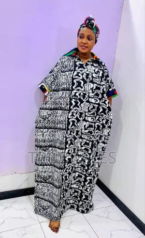 Comfortable Readymade Ankara Boubou/Abaya Free Size Gown