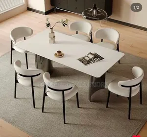 New Imported Classic 6 Seaters Marble Top Dining Table