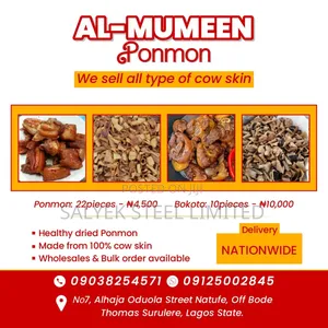 White Ponmo(Cow Skin) And Bokoto