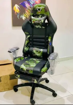 Camo Color Ergonomic Gaming Chair With Head Pillow and Lumber Support