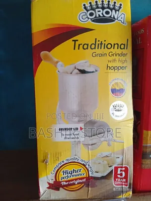 Corona Traditional Grain Grinder With a High Hopper.