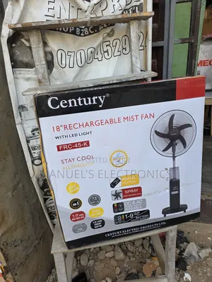 Century 18inch Rechargeable Standing Mist Fan