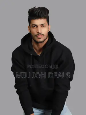 Black Unique Pullover Hoodie