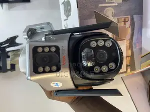 Universal Dual Lens Solar Powered Smart Alarm PTZ Security Camera V380
