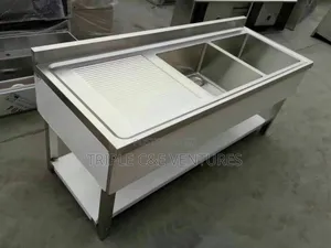 Washing Sink With Side Drain