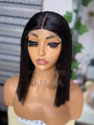 12”Human Hair Blend With Closure