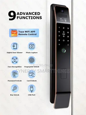 Tuya Smart Door Lock With Facial Recognition Thumbprint Password Keys
