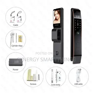 Tuya Smart Door Lock With Facial Recognition Thumbprint Password Keys