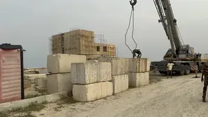 Concrete Cuboids Casting Haulage and Stockpilling