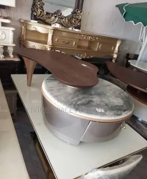Newly Pure Wooden/Marble Center Table Set