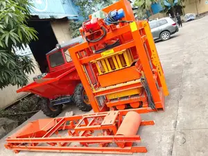 Semi-Automatic Block Machine With Conveyor Belt + Pan Mixer