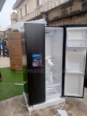 Polyster 777wd-Inv Double Door Side-by-Side Fridge