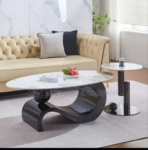 Italian Marble Centre Table and Stool