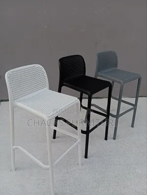Modern Minimalist Mesh Bar Stools - Durable High-Back Counter Chairs