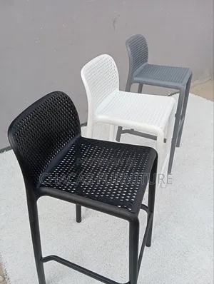 Modern Minimalist Mesh Bar Stools - Durable High-Back Counter Chairs