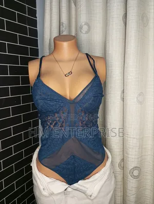 Sexy Navy Blue Lacy Lingerie