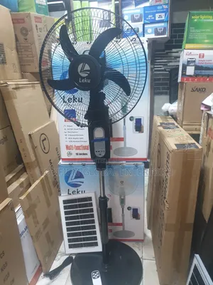 Brand New 16" Leku Multifunction Solar Bluetooth Fan + Solar Panel