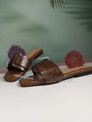 Brown Leather Slipper