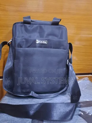 Black Nylon Shoulder Messenger Bag