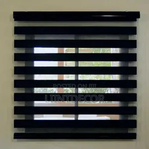 Bold Black Quality Day and Night Window Blinds
