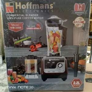 2.2l Hoffmans Commercial Blender 100 Pure Copper Motor 4800w