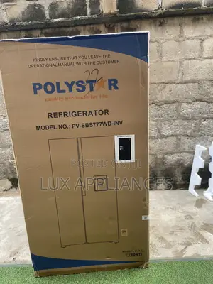 Polystar 620l Side-by-Side Refrigerator – Clean Powerful Cooling