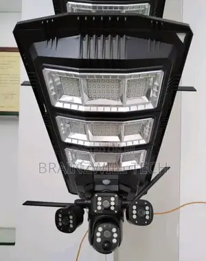 450w V380 Solar Street Light With Triple View Camera PTZ Rotate 360°