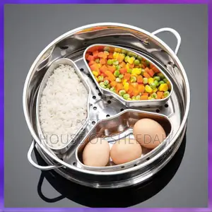 Food Grade 3pcs Steaming Boxes With Plastic Cover