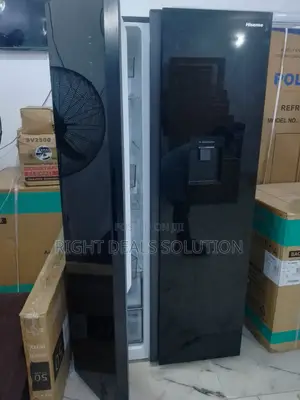Hisense Side-by-Side Refrigerator: Inverter Compressor for Quiet Oprt