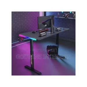 Adjustable Height Desk With Led Light
