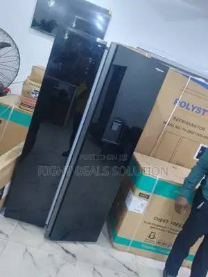 Hisense Black Stainless Steel Side-by-Side Inverter Refrigerator