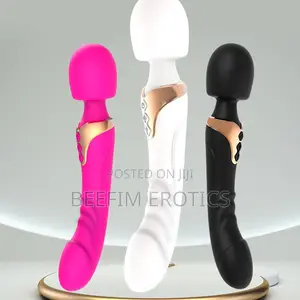Double Head Magic Wand Vibrator Rechargeable Dual Head Vibrator