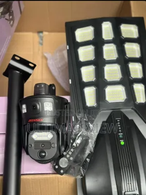 800w Solar Street Light With Camera Ubox Dual Lens