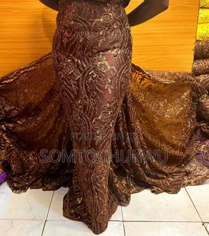 Beautiful Sample Lace With Sequins Design