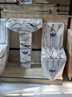 England Water Closet With Basin (Marble Design)