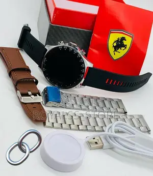 Ferrari Touch Screen Smart Watch With 3 Unique Strap
