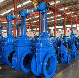 Seated Ductile Iron Flanged Gate Valve, Electric Sluice Gate Valve