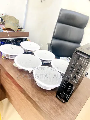 6 Ceiling Speaker and Amplifier Setup