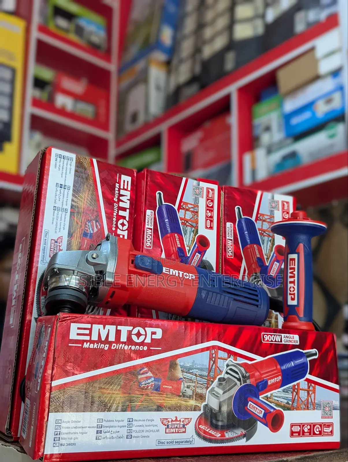 Emtop Angle Grinder 900w