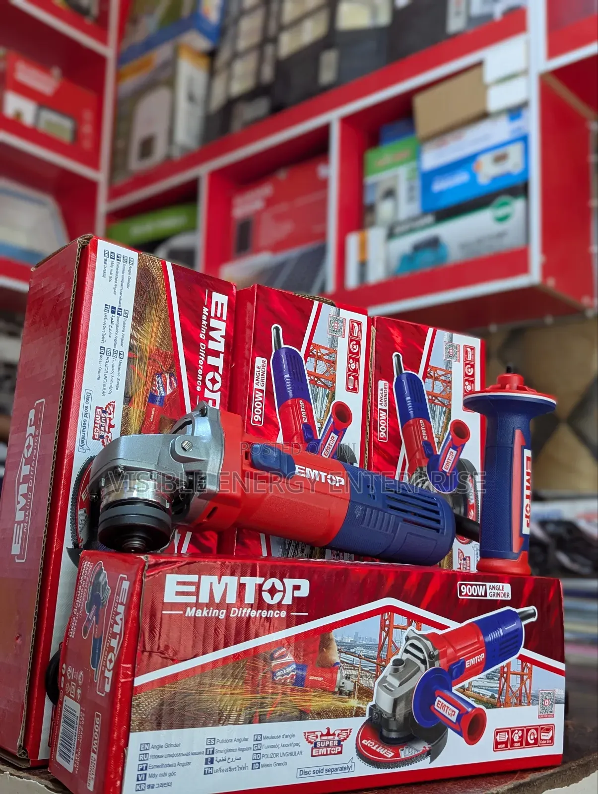 Emtop Angle Grinder 900w