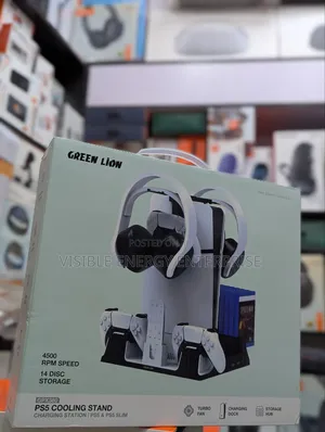 Green Lion Ps5 Cooling Stand Charging Station