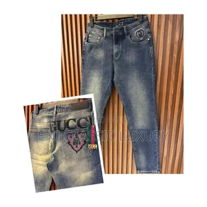 Best Quality Luxury Men's Jeans Gucci Well Banded Package