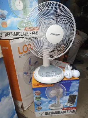Qasa 12 Inches 3-in-1 Rechargeable Table Fan | QRF 2912