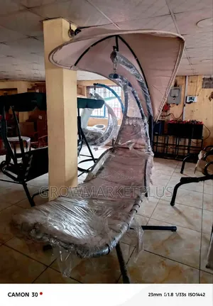 Modern Hanging Swing Chair With Canopy – Indoor Outdoor