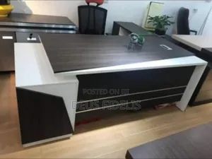 Black and White Executive Office Table
