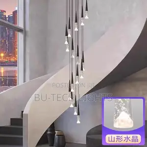 Luxury Mountain Peak Staircase Chandelier