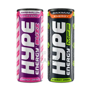 Hype Buzz MFP Energy Drink - 250ml X 24 Cans | Mixed Tray - 12 Each
